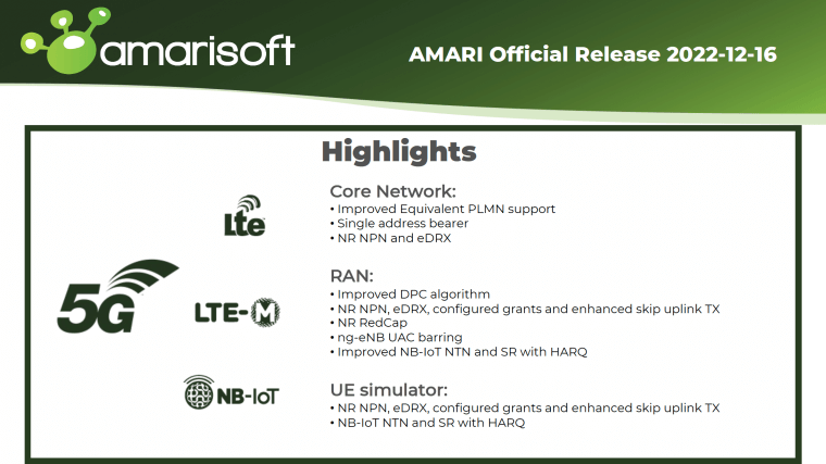 Amarisoft Official Release 2022 12 16