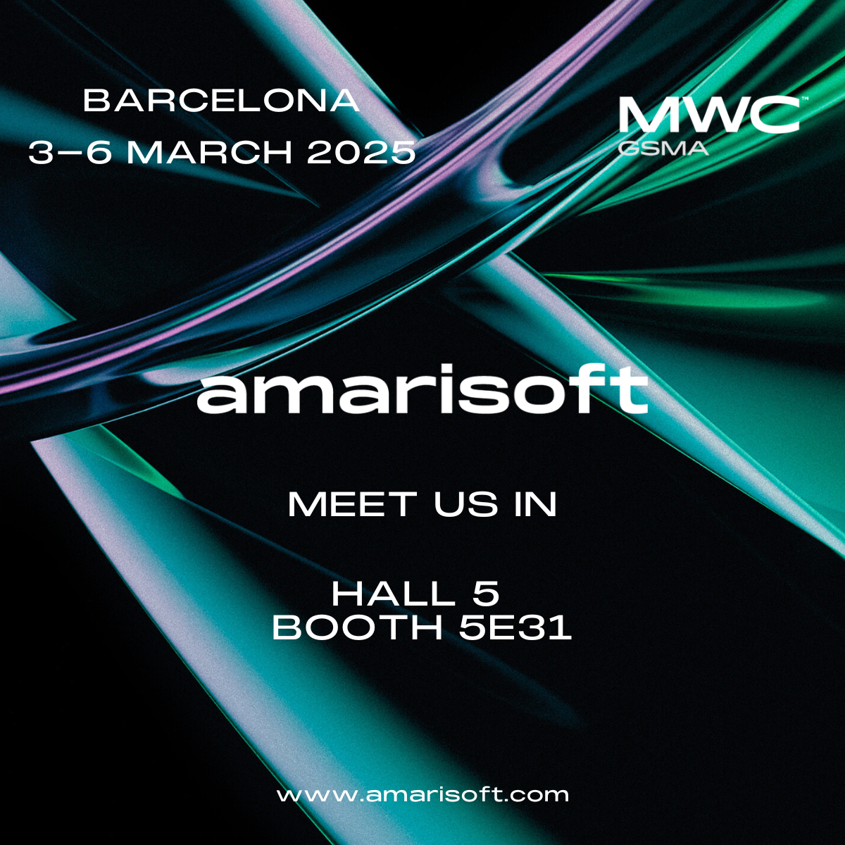 Join Amarisoft at #MWC2025 for an open discussion on the future of wireless connectivity!