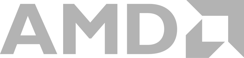 Logo of AMD, partner of Amarisoft in Public and Private network market